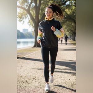 Sergio Tacchini Jacket Size M Black Multi-color